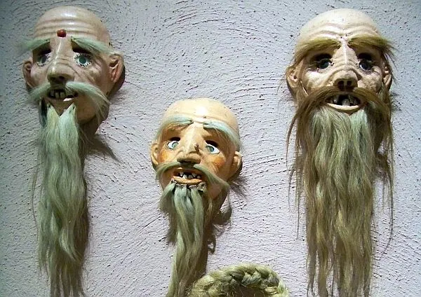 old men masks in Mexico
