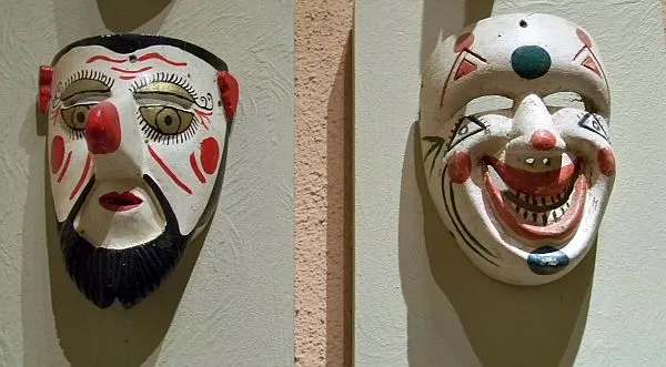 village fool masks from Mexico