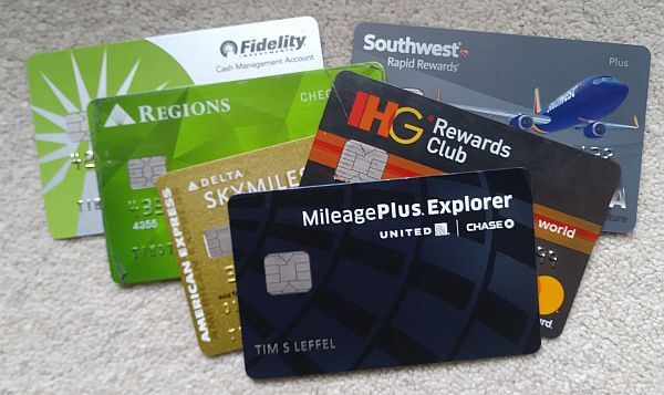 multiple debit cards and credit cards