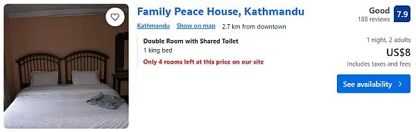 cheap hotel room for a budget traveler
