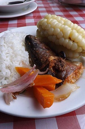 A $3 meal of the day in Cusco, Peru including soup, a drink, and tip. Lunch is a bargain in South America! 