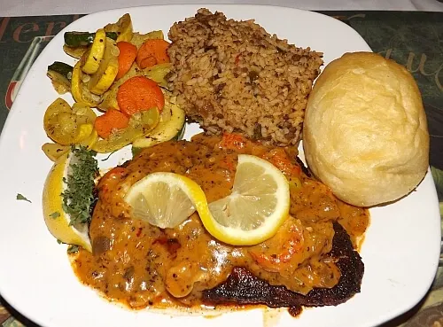 blackened-snapper snapper with crawfish sauce