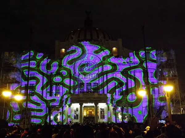 Festival of lights Bellas Artes