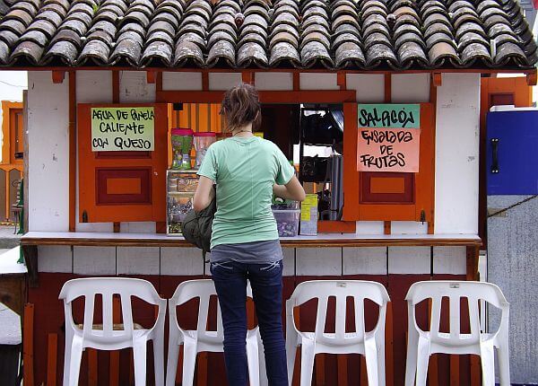 coffee and snacks are cheap when you live in Colombia