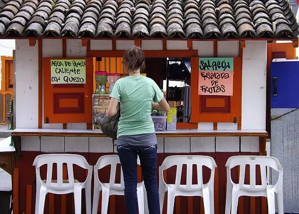 coffee and snacks are cheap when you live in Colombia