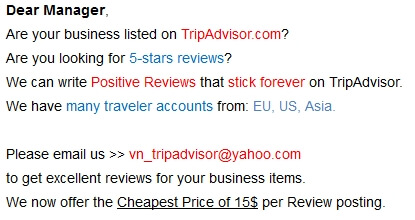 fake reviews