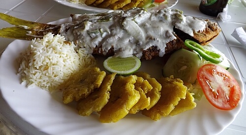 fish and tostones Nicaragua