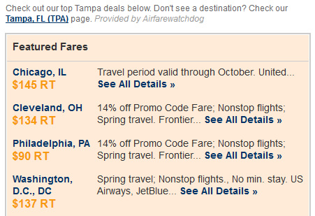 city airfare alerts