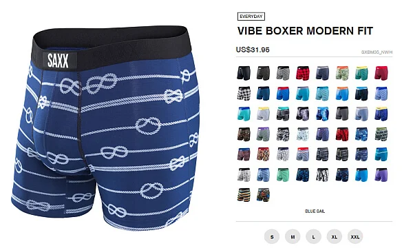 Saxx Vibe briefs