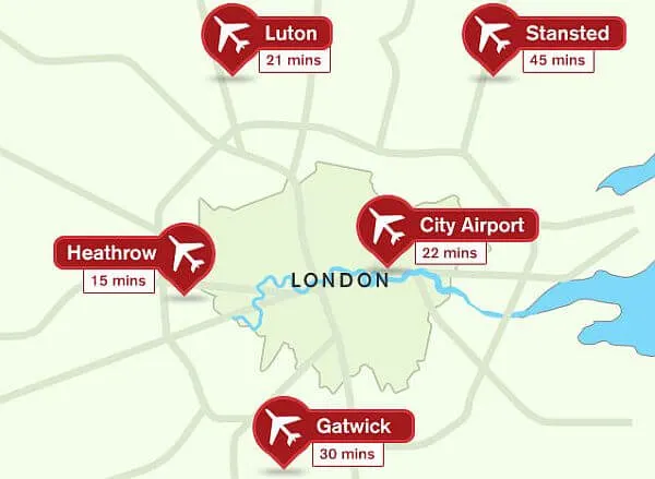 Budget airlines distant airports