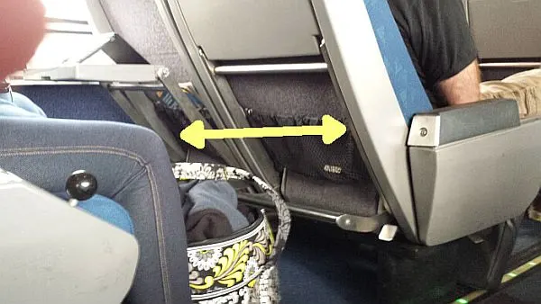 Amtrak train legroom