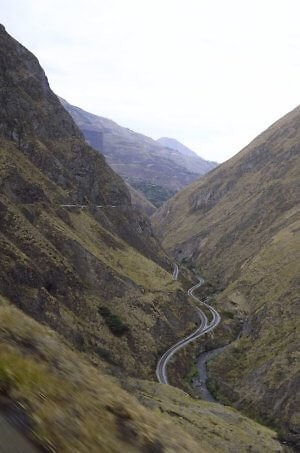 Devil's Nose train in the mountains of Ecuador