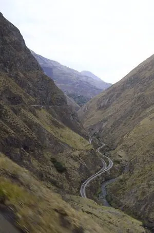 Devil's Nose train in the mountains of Ecuador