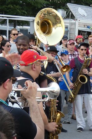 Urban Science Brass Band at Montreal Festival de Jazz International 
