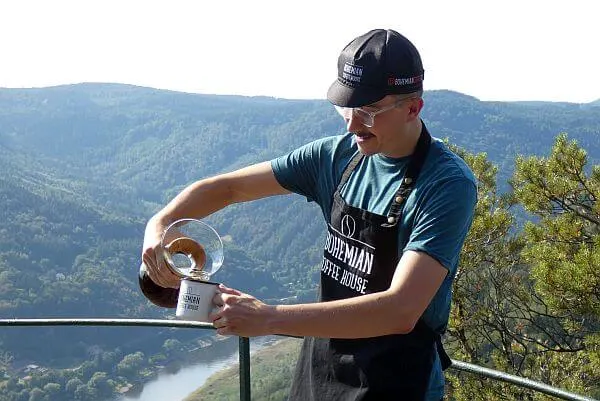 Bohemian coffee experience with Northern Hikes in Czech nature forest overlook