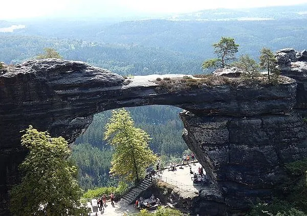 Pravcicka gate Czech Republic sandstone arch