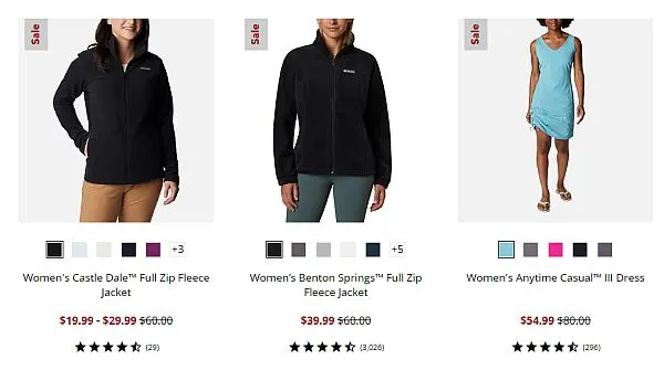 travel clothing on sale at Columbia Sportswear