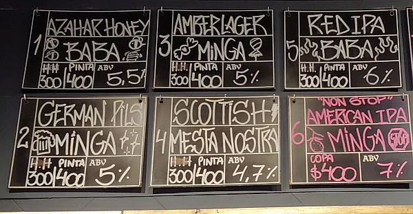 craft beer prices in Argentina