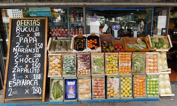 Buenos Aires prices for fruit and vegetables