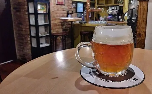 Czech microbrew in Prague