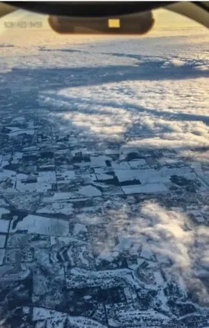 View from the airplane when flying - 5 ways travel has changed my life