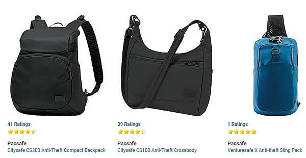 theft-proof travel bags 