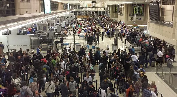 LAX airport lines
