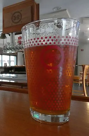 beer at Lock 32 brewery in Pittsford, New York near Rochester on the Erie Canal 