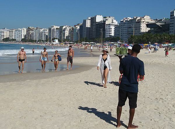 cocktails for sale on Copacabana Beach