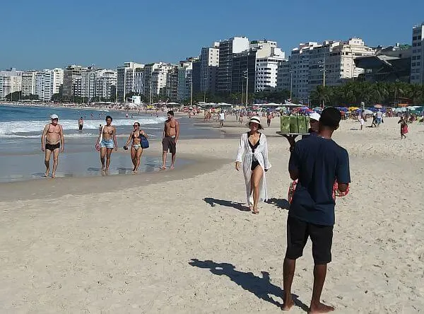 cocktails for sale on Copacabana Beach