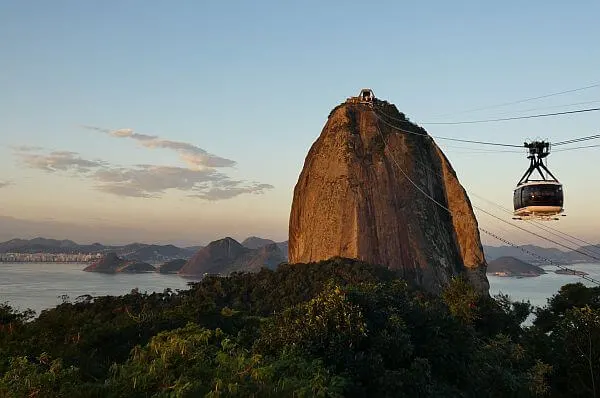 a trip to Sugarloaf Mountain in Brazil costs around $30