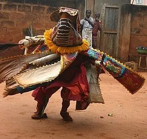 Benin voodoo dancer
