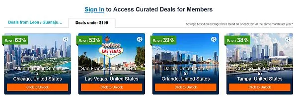cheap flight deals