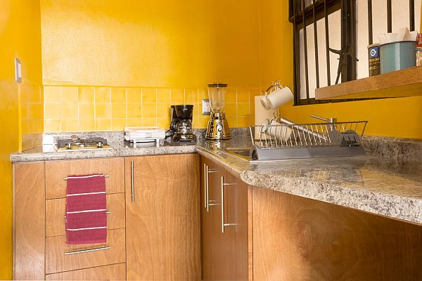 kitchen in a vacation apartment rental