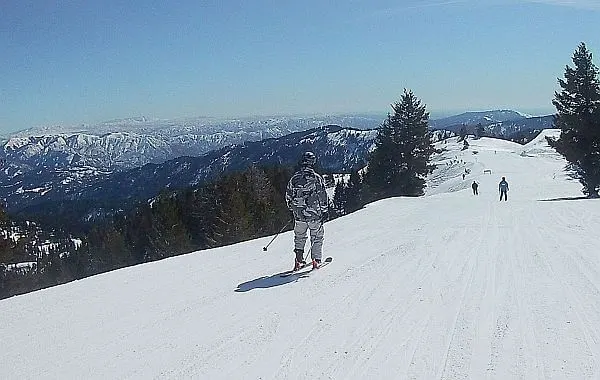 Bogus Basin skiing near Boise
