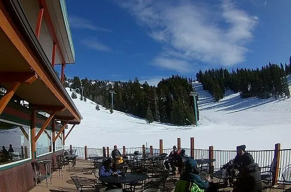 spring skiing in shoulder season