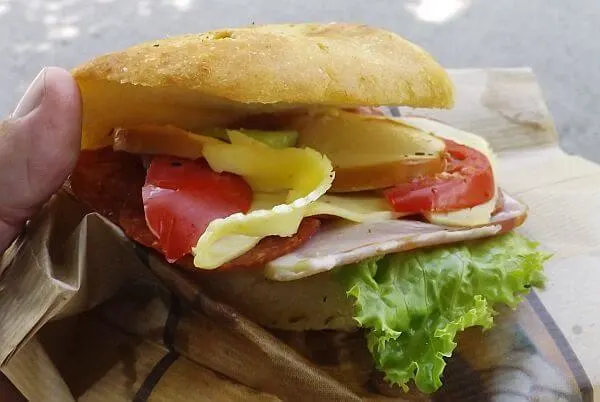 cheap city in Europe Sofia sandwich