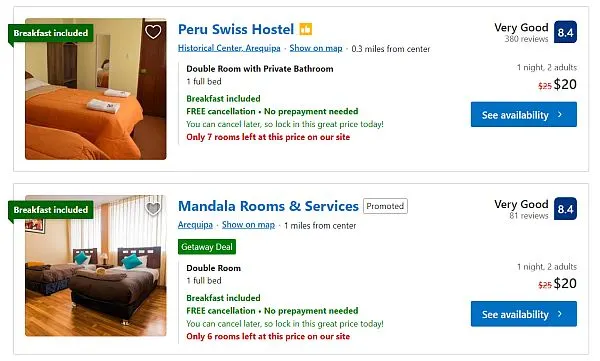cheap travel in Peru