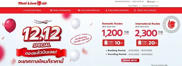 domestic flights in Thailand