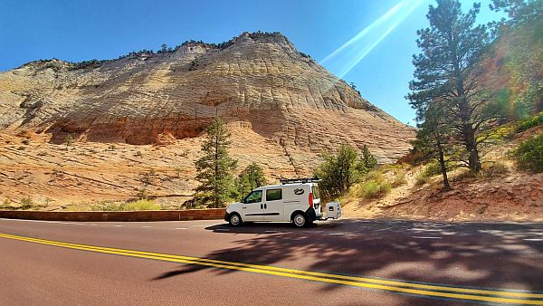 western USA with a travel camper van rental