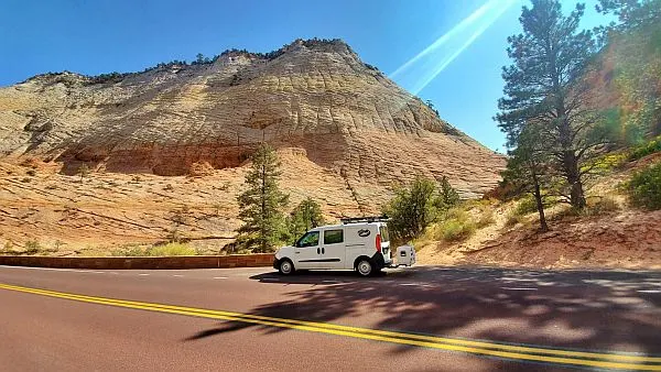 western USA with a travel camper van rental