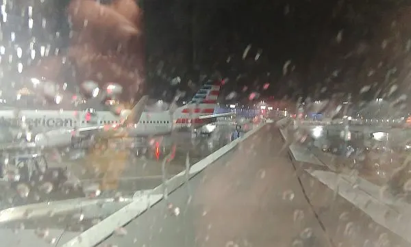 can rain delay a flight?