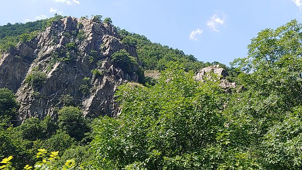 Bulgarian train scenery 