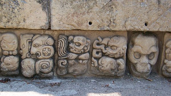 Carvings at Copan - photo by Tim Leffel