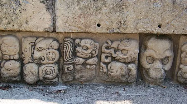 Carvings at Copan - photo by Tim Leffel