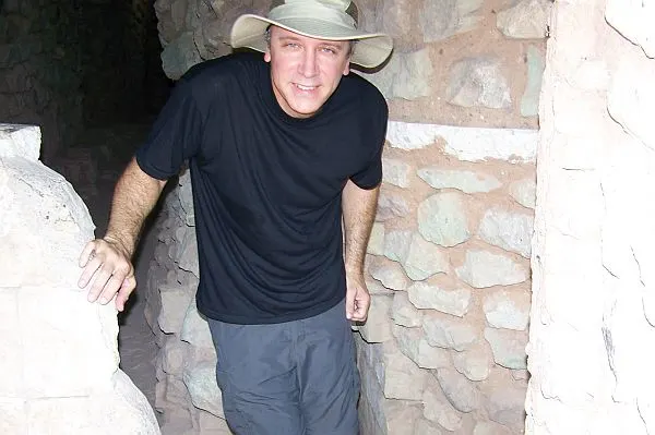 Tim Leffel touring Copan tunnels