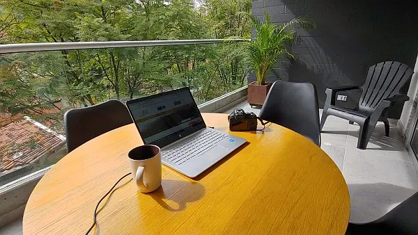 Airbnb with a good place to work