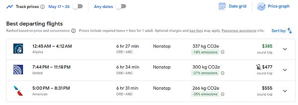 flight deal to Anchorage