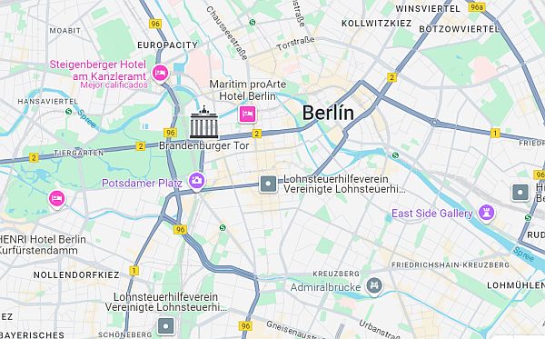 look at a map when choosing where to stay