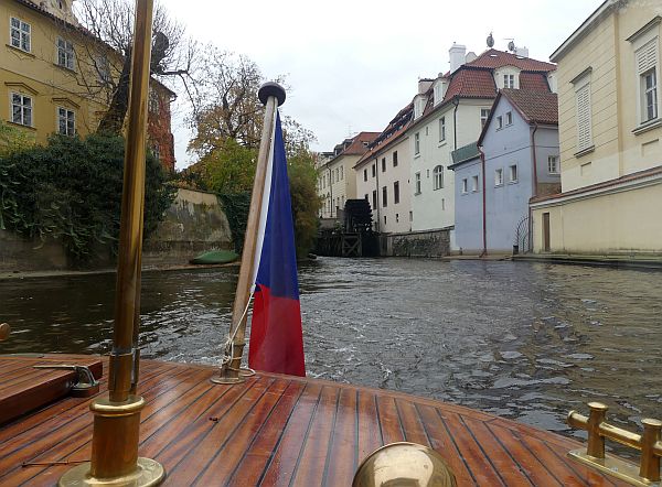 river cruise going through Lesser Town